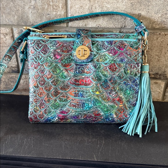 Brahmin Handbags - EUC Frisky Montegro Brahmin Mina. Crossbody. Used once
